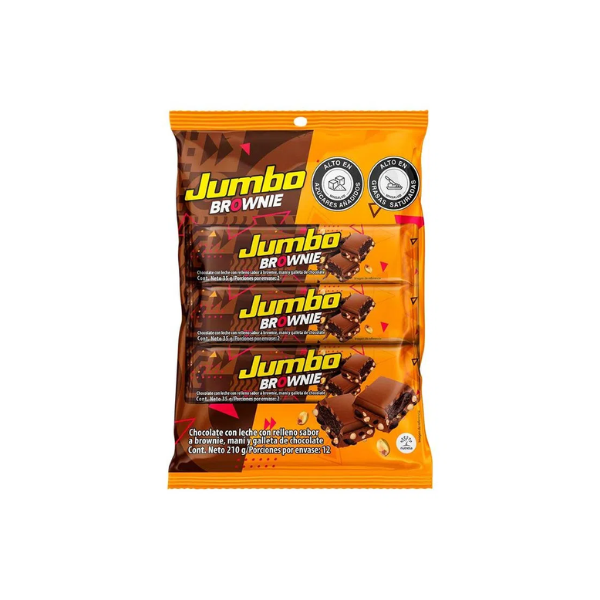 1540 CHOCOLATINA JUMBO BROWNIE 12 UNI*24PLX*35GR CJ*24