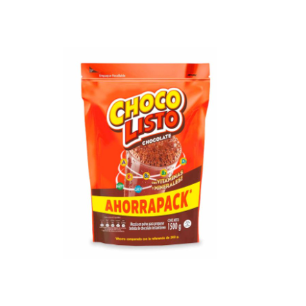 1730 CHOCOLISTO BOLSA 1500GR CJ8   Mayorista AhorroPlus