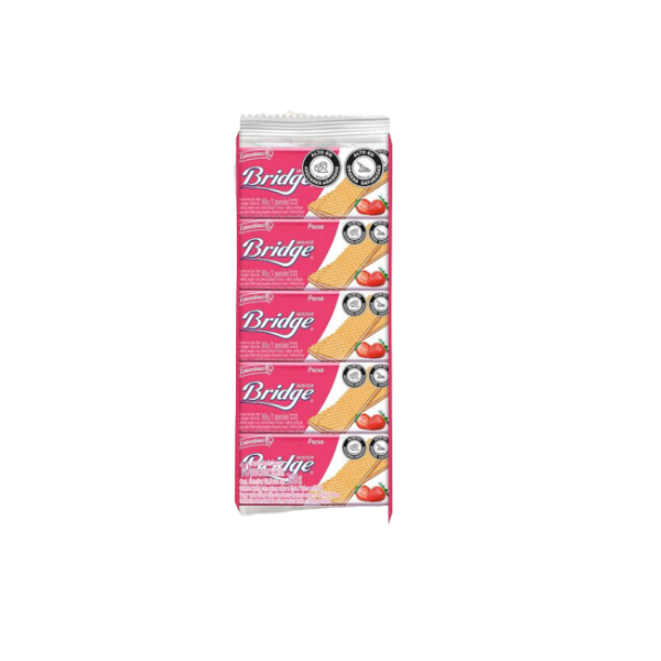 556 GALLETA BRIDGE FRESA*10 CJ*24