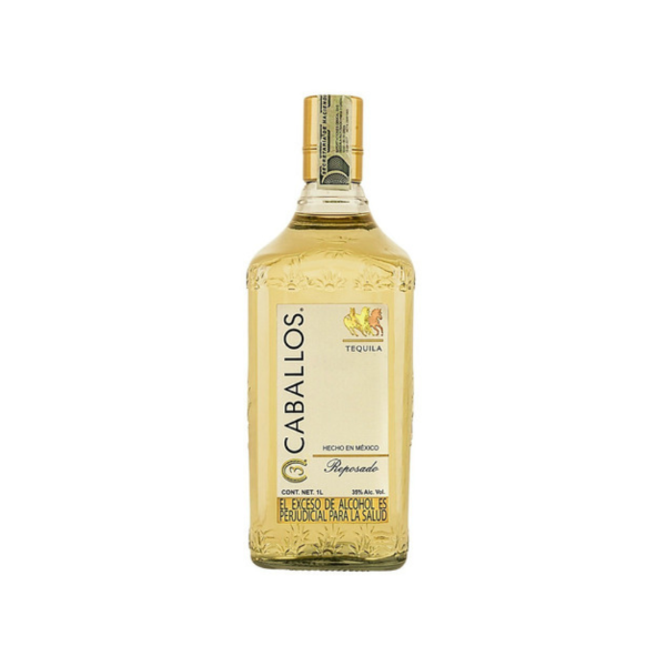 1414 TEQUILA TRES CABALLOS GOLD LT CJ*12