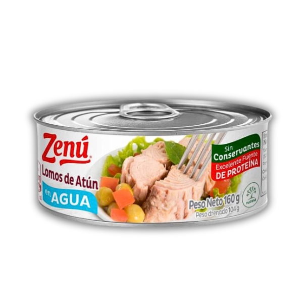 1704 ZENU ATUN LOMOS EN AGUA160GR CJ24   Mayorista AhorroPlus