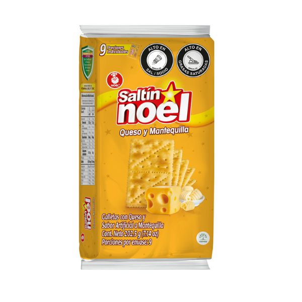 1774 GALLETAS SALTIN NOEL QUESO Y MANTEQUILLA 9X3 CJ*24