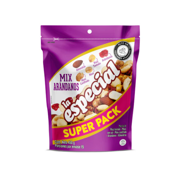 1811 MANI DOY PACK LA ESPECIAL ARANDANOS GRANDE 450GR CJ*12