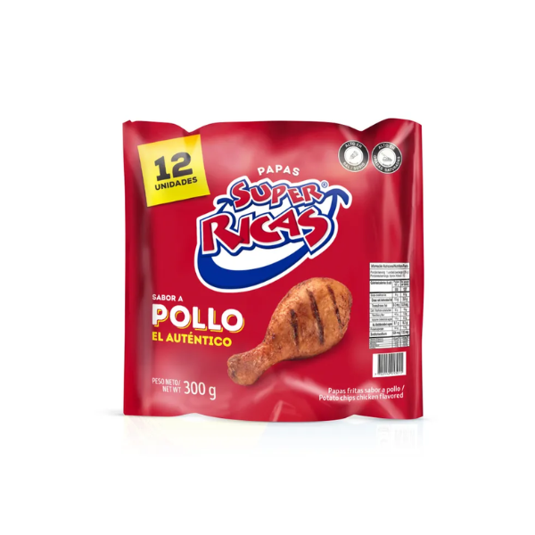2279 SUPER RICAS POLLO PAQ*12 25GR CJ*7