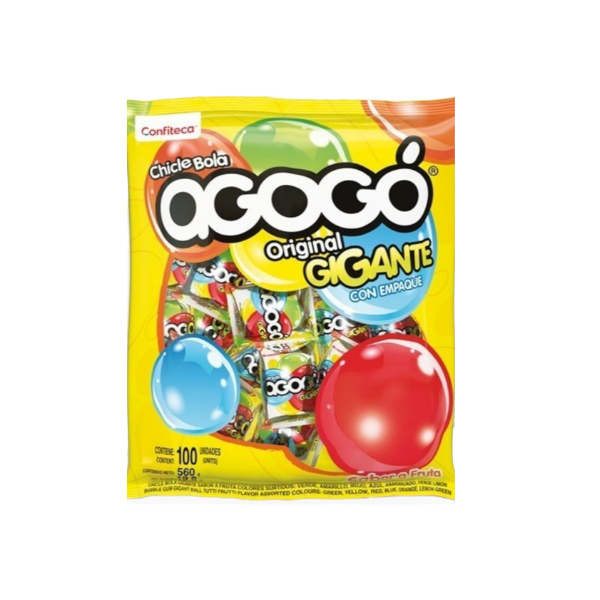 2346 CHICLE AGOGO ORIGINAL GIGANTE BOLSA100 CJ30   Mayorista AhorroPlus