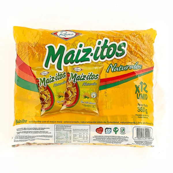 2645 MAIZITOS NATURAL PAQ *12 45GR