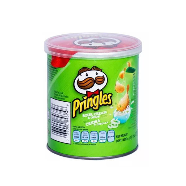 718 PAPAS PRINGLES PEQ 40GR CEBOLLA CJ*12