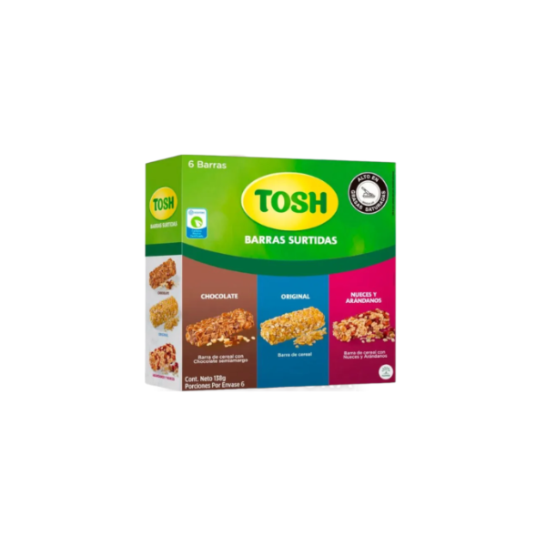 865 BARRA CEREAL TOSH *6 SURTIDA CJ*16