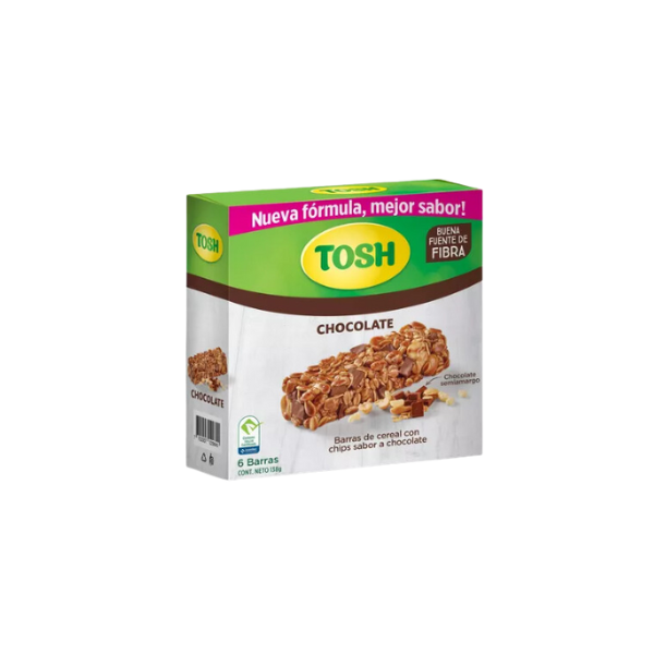 866 BARRA CEREAL TOSH 6 CHOCOLATE CJ16   Mayorista AhorroPlus