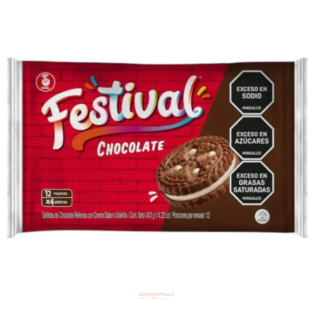 109 GALLETA FESTIVAL4 SCHOCOLATE24   Mayorista AhorroPlus
