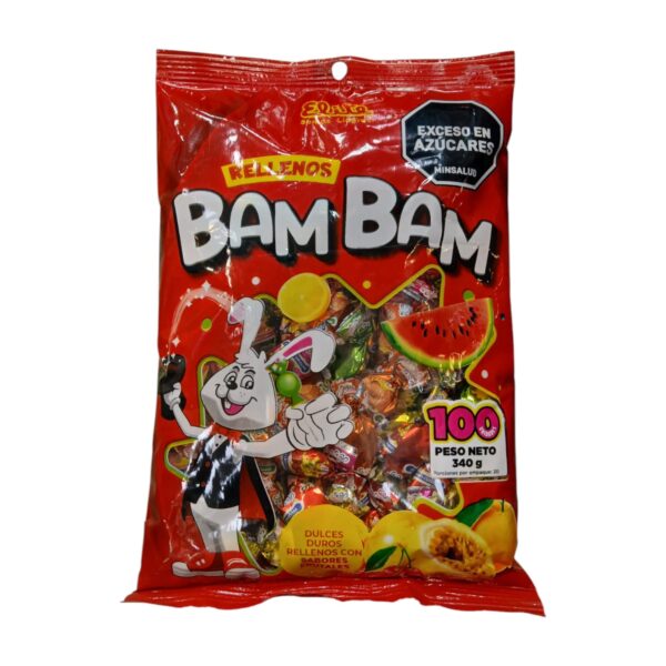 18 DULCE RELLENO BAM BAM 340GR SURTIDO *30 *100