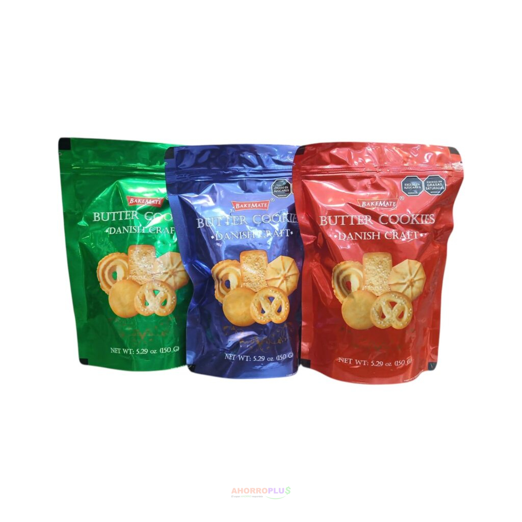 214 NVD GALLETA DANISH BAKEMATE BOLSA 150GR CJ12   Mayorista AhorroPlus