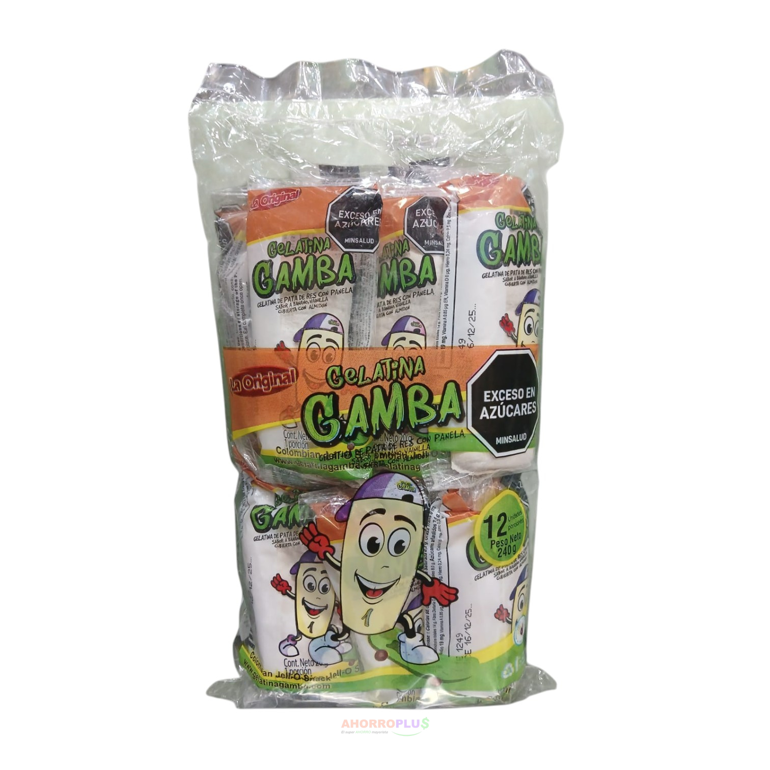 3129 GELATINA DE PATA GAMBA12 240GR - Mayorista AhorroPlus 3129 GELATINA DE PATA GAMBA12 240GR Mayorista AhorroPlus
