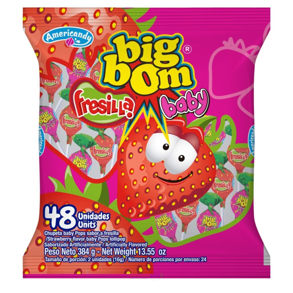 3185 CHUPETA BIG BOM FRESILLAS48GR CJ16   Mayorista AhorroPlus