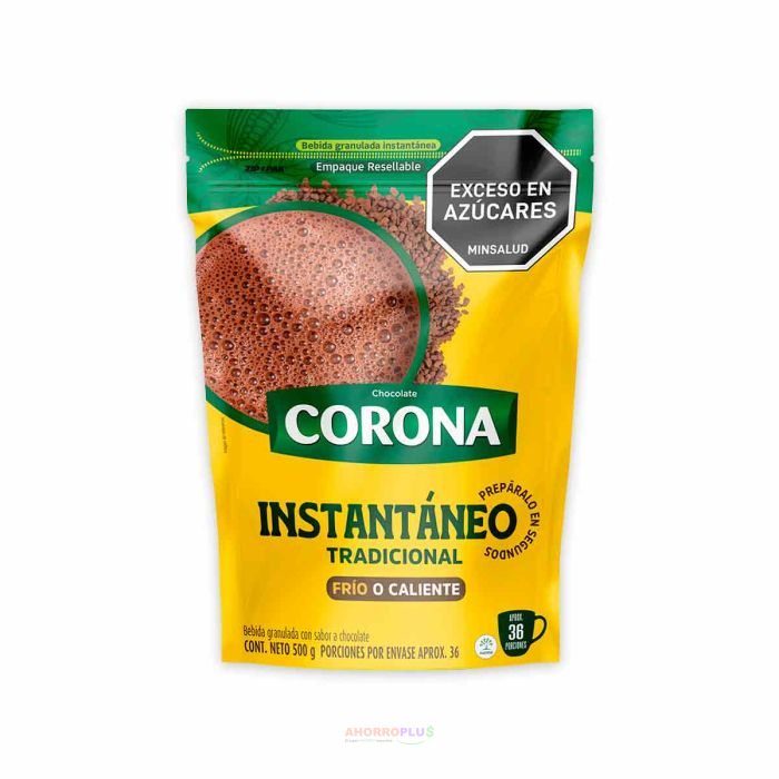 3236 CORONA INSTANTANEO 500GR 3236 CHOCOLATE CORONA INSTANTANEO 500GR