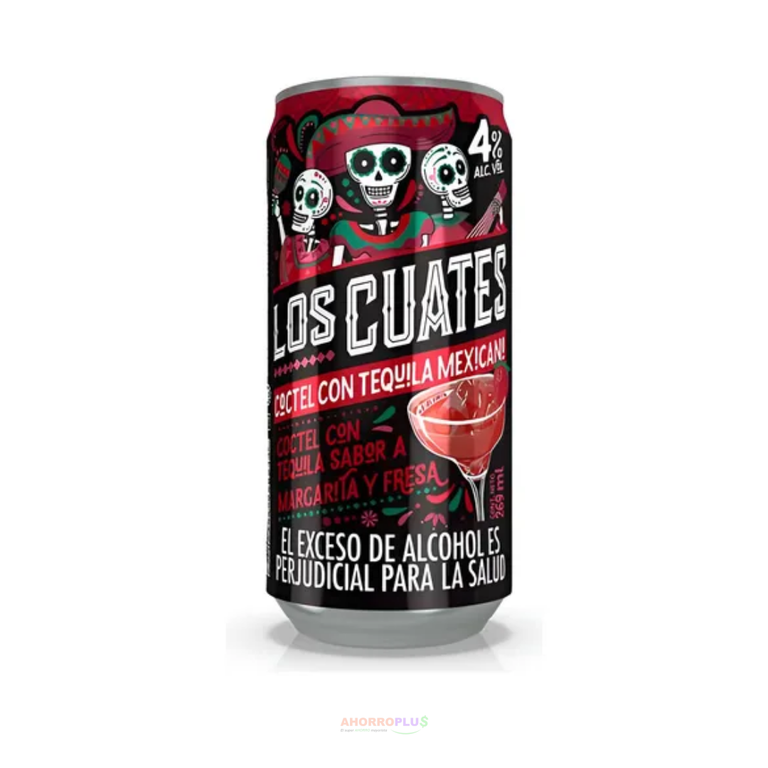 3932 LOS CUATES 269ML S. FRESA 24 - Mayorista AhorroPlus 3932 LOS CUATES 269ML S FRESA 24 Mayorista AhorroPlus