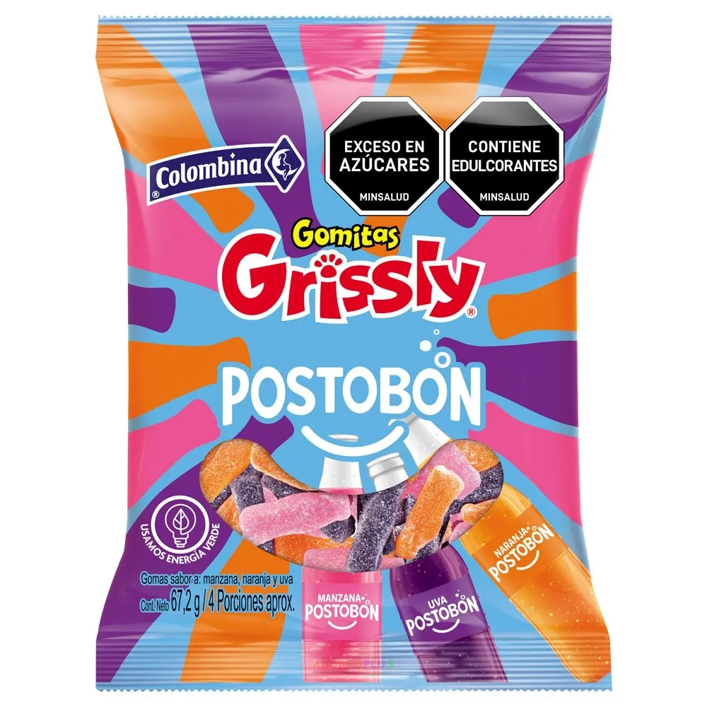 3996 GOMA GRISSLY S.POSTOBON 67.2GR CJ24 - Mayorista AhorroPlus 3996 GOMA GRISSLY SPOSTOBON 672GR CJ24 Mayorista AhorroPlus