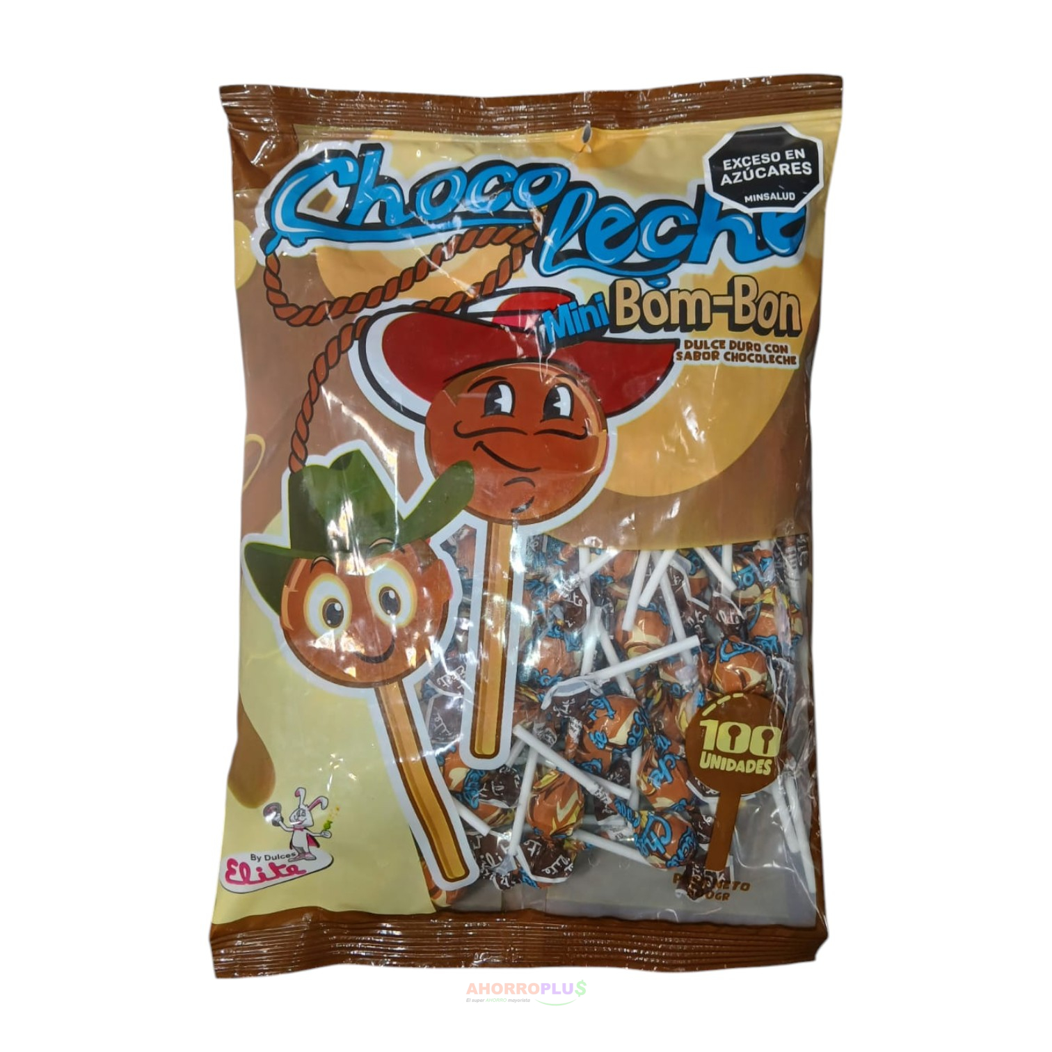 40 CHUPETA CHOCO LECHE *20 *100UND - Mayorista AhorroPlus 40 CHUPETA CHOCO LECHE 20 100UND Mayorista AhorroPlus