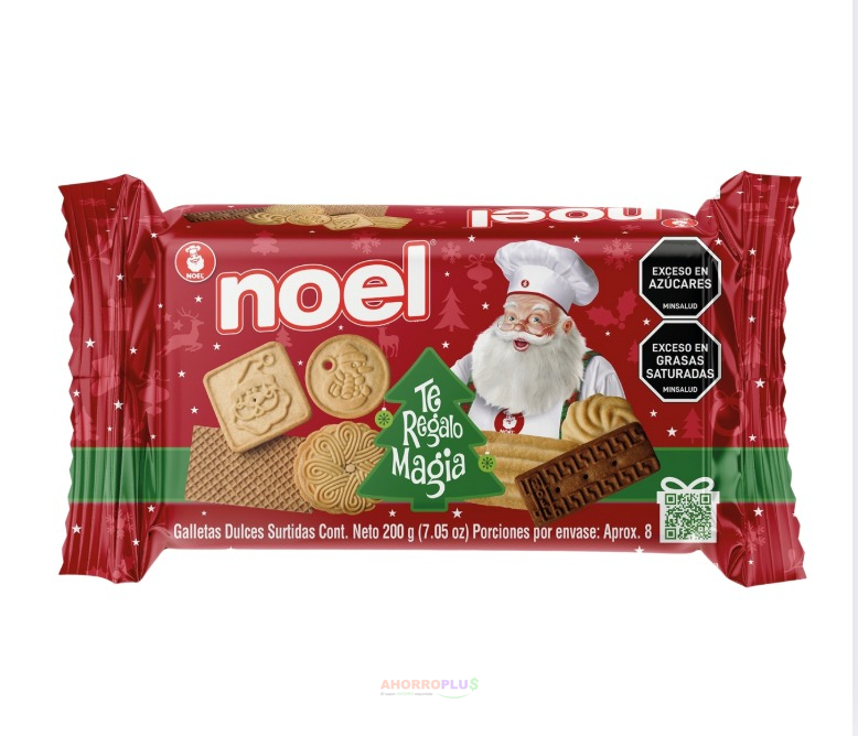 4018 NVD GALLETA NOEL PLEGADIZA 24 200GR   Mayorista AhorroPlus
