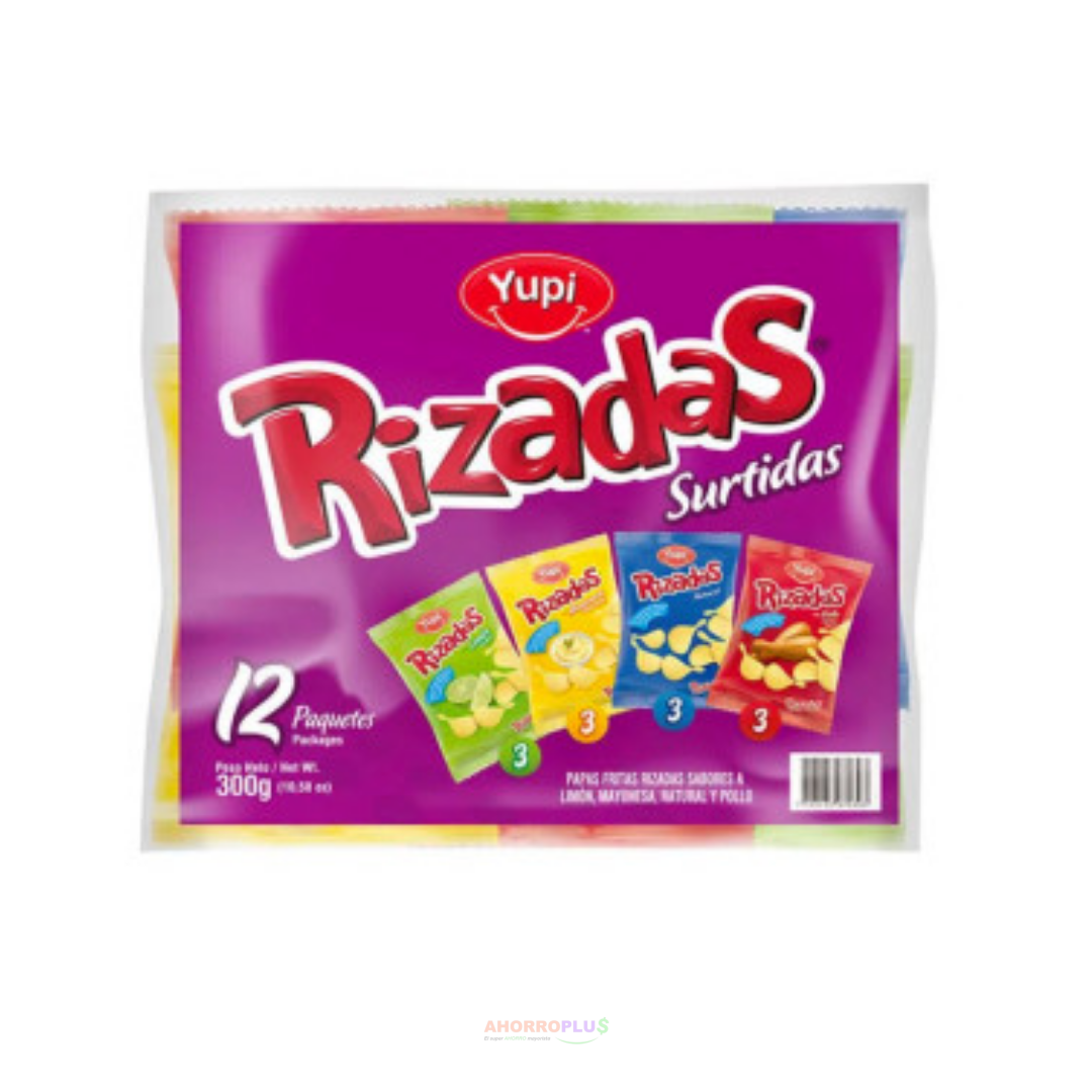 405 RIZADAS SURTIDAS 25GR PQ12 6 - Mayorista AhorroPlus 405 RIZADAS SURTIDAS 25GR PQ12 6 Mayorista AhorroPlus