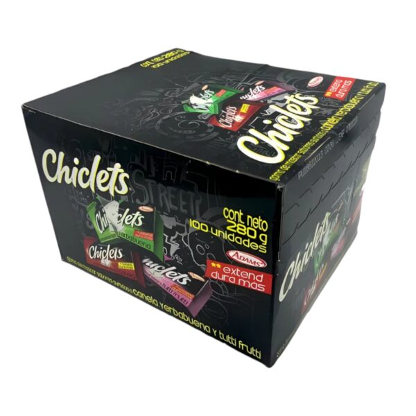 75 CHICLE ADAMS PEQUENO CUBO NEGRO CJ*32