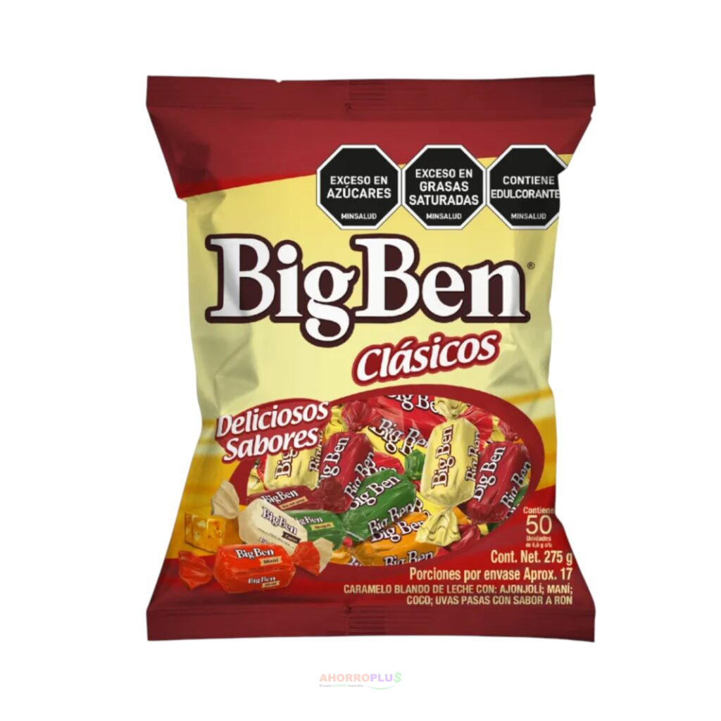 82 CARAMELO BIG BEN CLASICO100 CJ18   Mayorista AhorroPlus