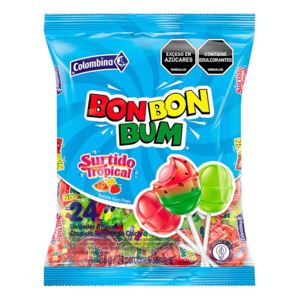 87 CHUPETA BONBONBUM S.TROPICAL*24*15