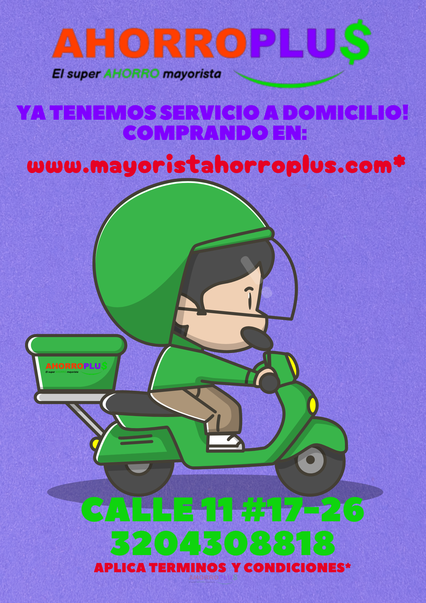 YA TENEMOS DOMICILIOS AHP   Mayorista AhorroPlus