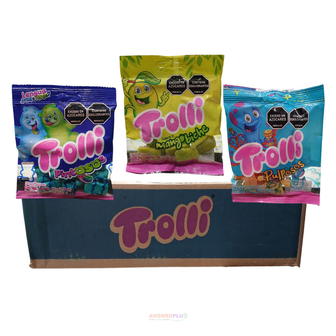 975 GOMAS TROLLI AZULANILLMORGANAYNINJ_40GR CJ_24 - Mayorista AhorroPlus 975 GOMAS TROLLI AZULANILLMORGANAYNINJ40GR CJ24 Mayorista AhorroPlus